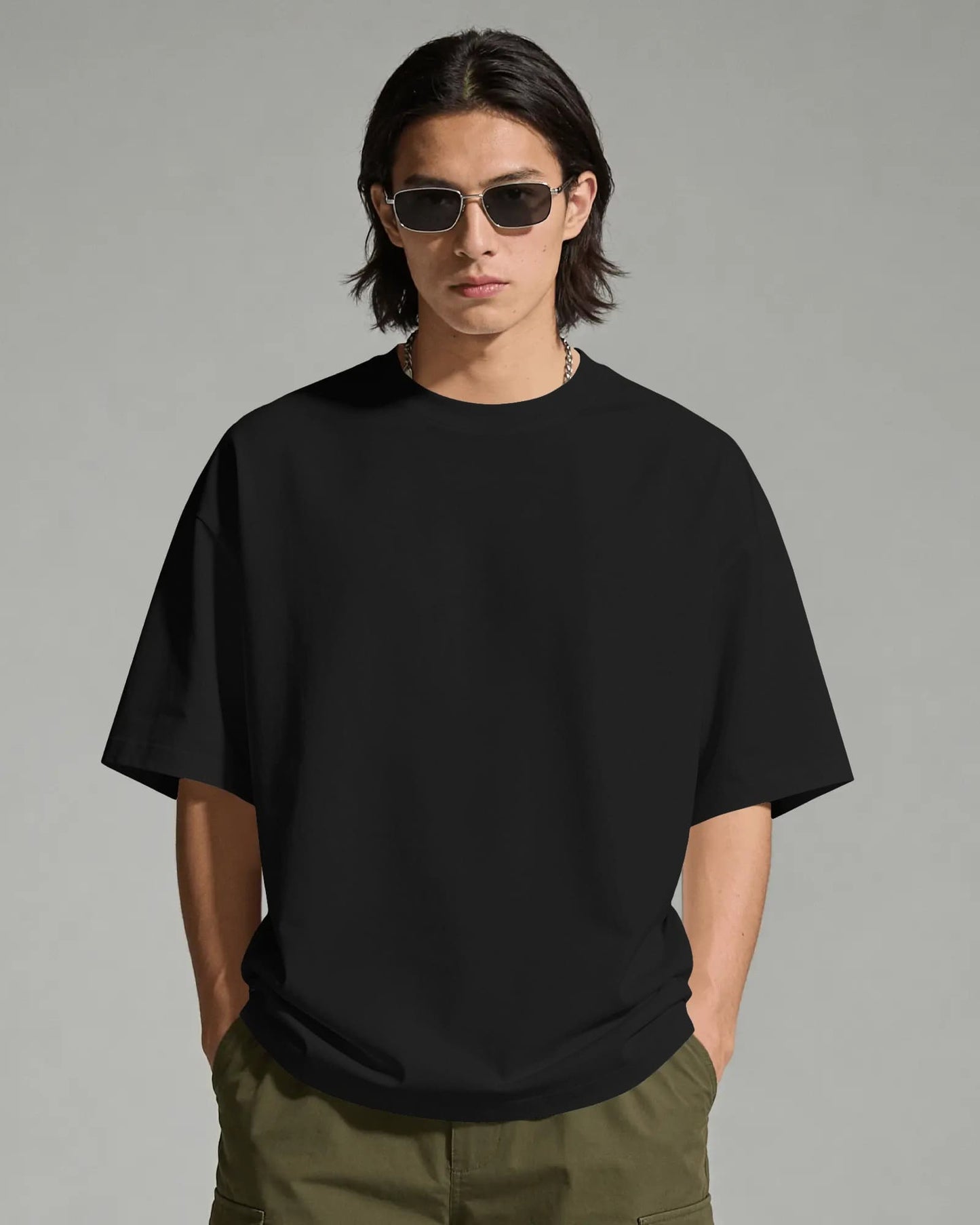 Plain- Men  Oversize T-Shirts