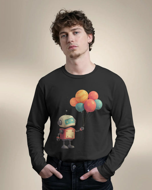 Robot- Men Full Sleeve T-shirt