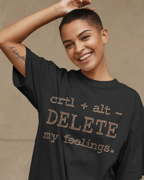 Ctrl+Alt+Delete- Women Oversize T-Shirt