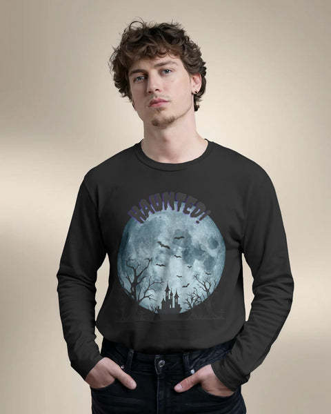 Haunted View- Men Full Sleeve T-shirt