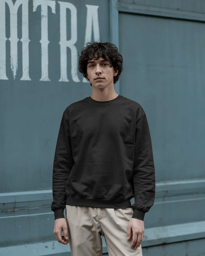 Plain Sweatshirts- Men