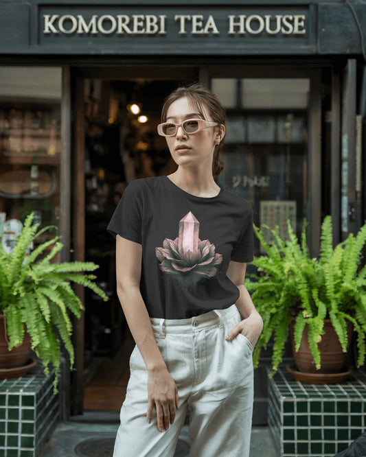 Crystal- Women Half Sleeve Round Neck T-shirt