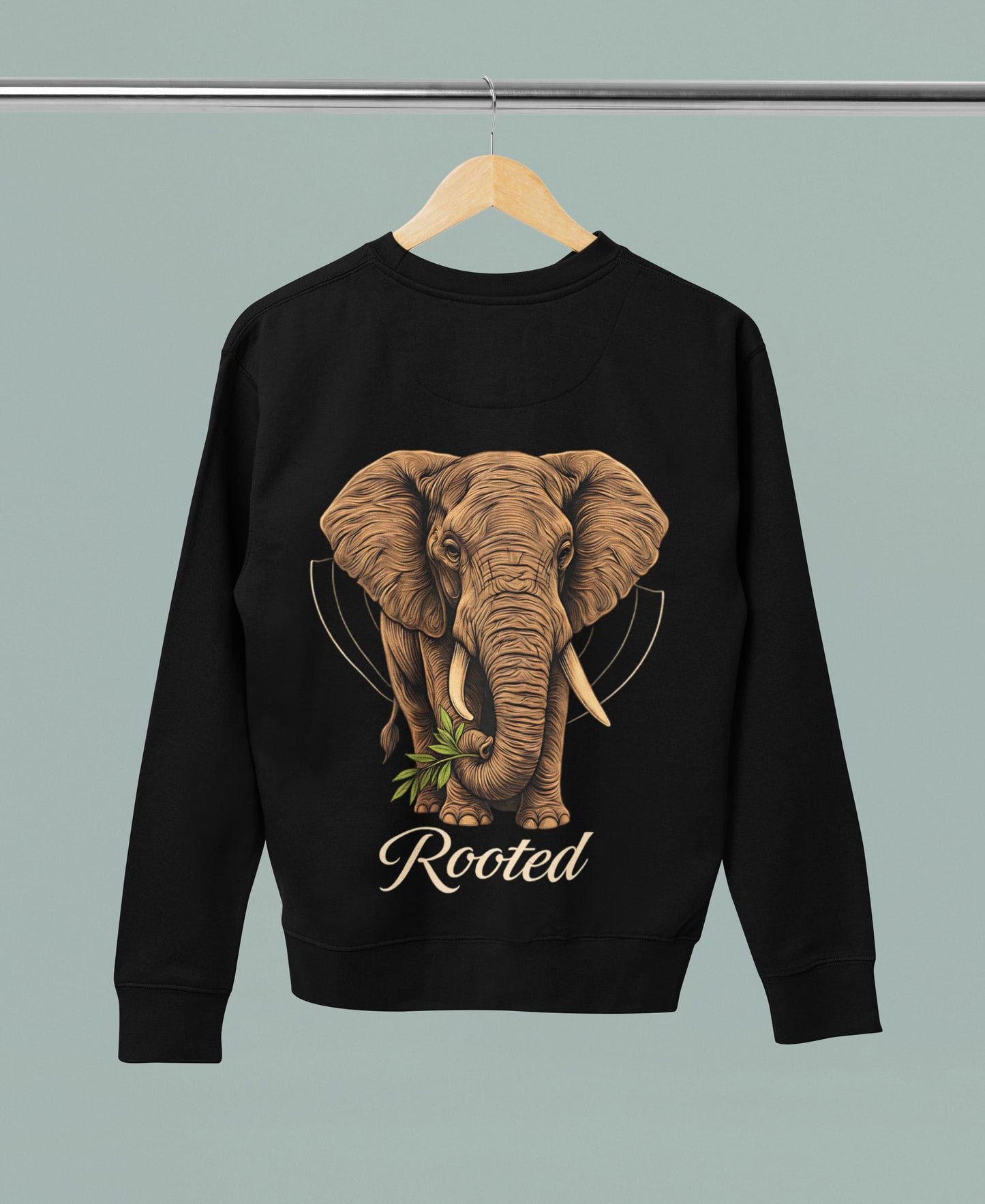 Rooted Elephant-Women Sweatshirt