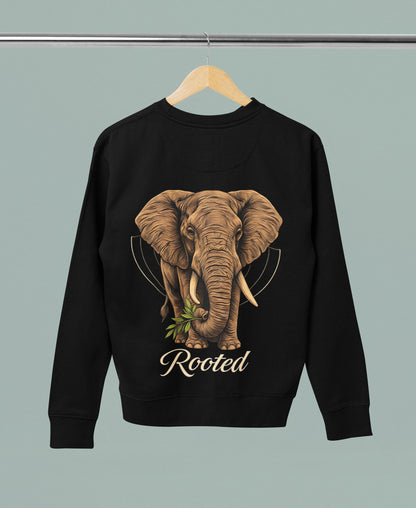 Rooted Elephant-Women Sweatshirt