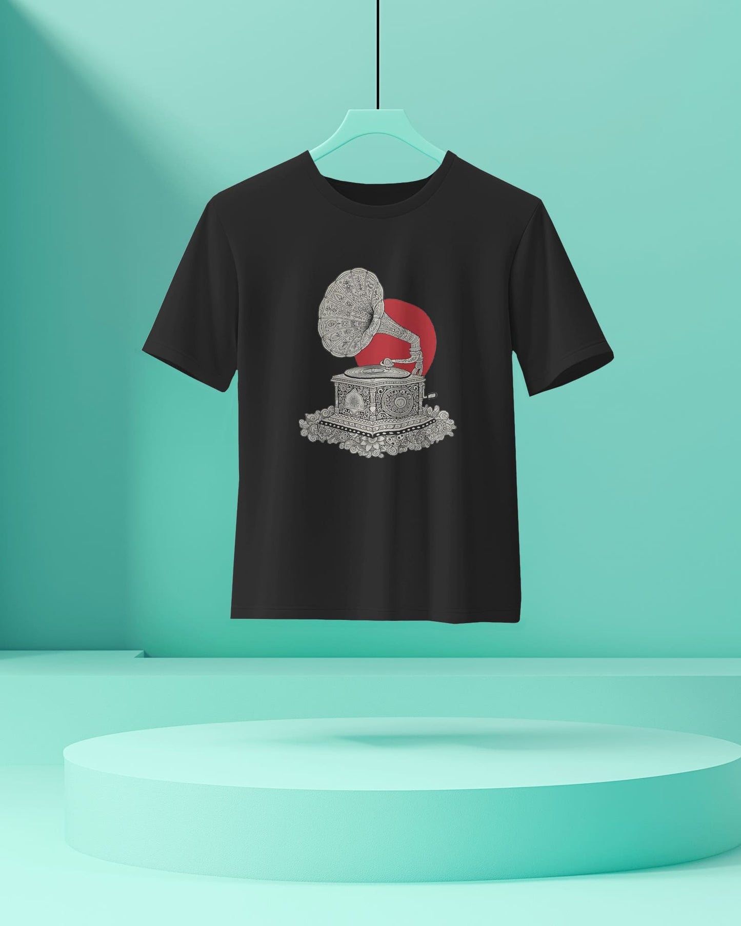 Mandala Music - Women Half Sleeve Round Neck T-shirt