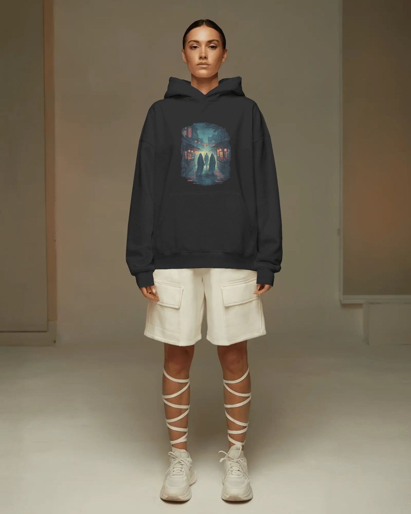 Neon Silence-Women Hoodie