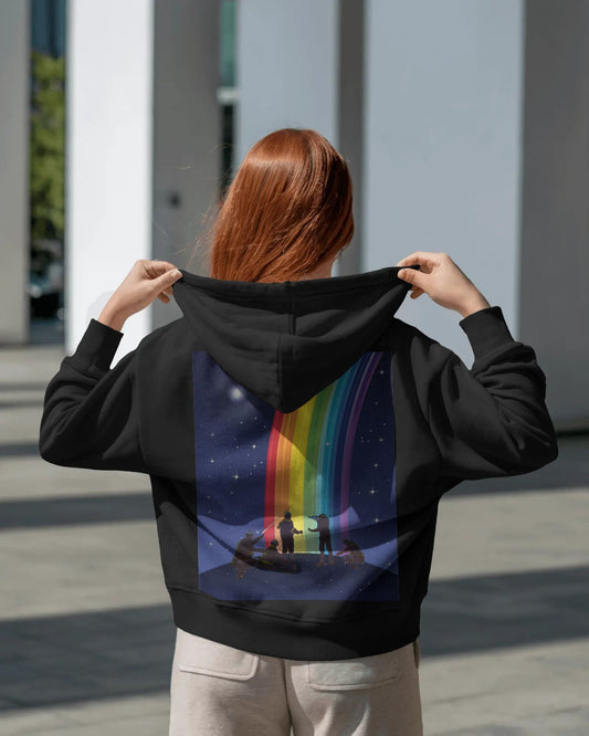 Rainbow Sketch- Women hoodie
