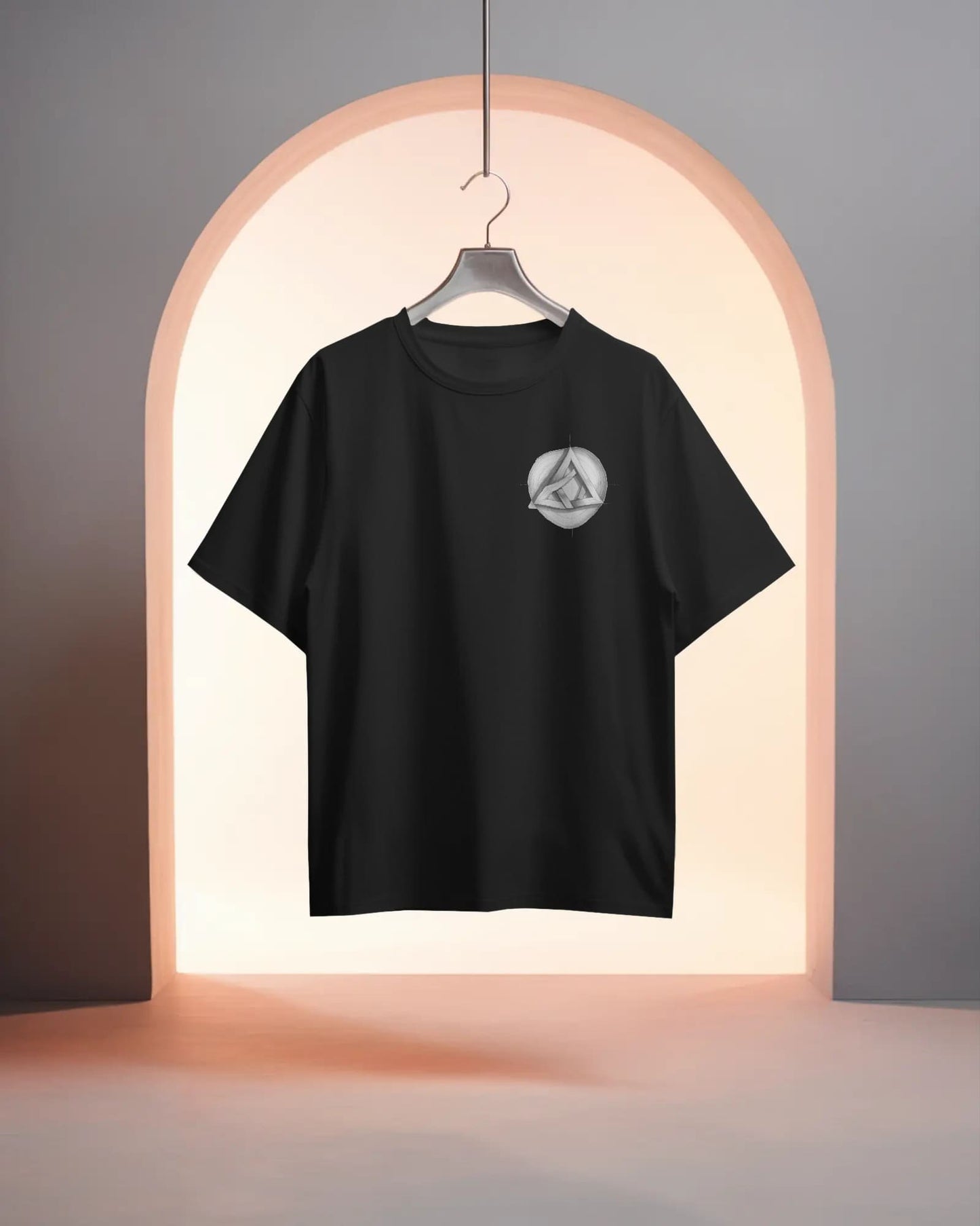 Circle Triangle Logo- Women Oversize T-shirt