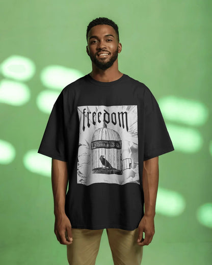 Freedom Cage- Men Oversize T-shirt