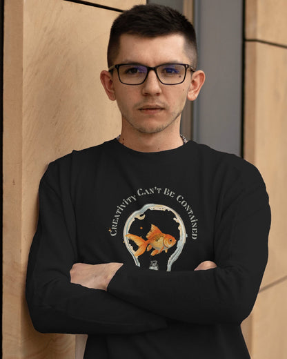 Creativity Can't be Contained- Men Full Sleeve T-shirt