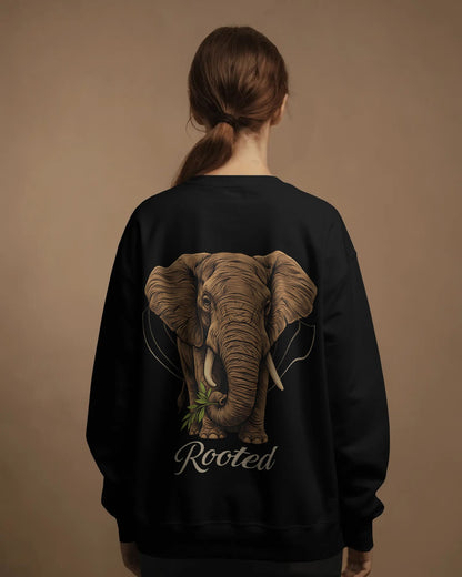 Rooted Elephant-Women Sweatshirt