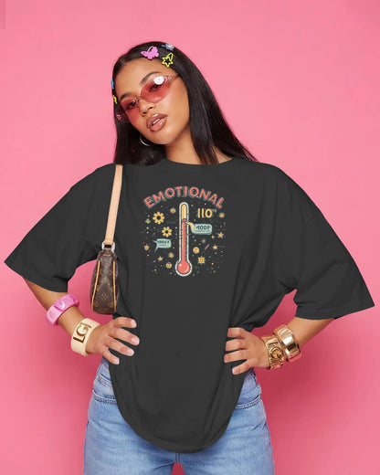 Emotional Thermometer- Women Oversize T-Shirt