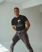Volcano Eruption- Men Half Sleeve Round Neck T-shirt