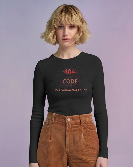 Error 404 Code- Women Full Sleeve T-shirt