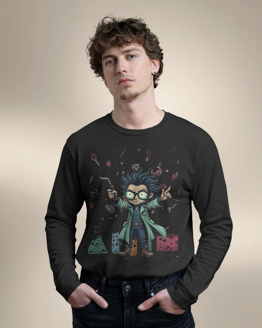 Scientists Experiment- Men Full Sleeve T-shirt