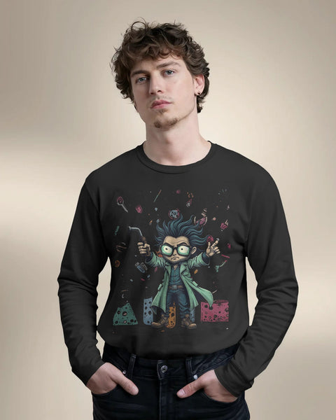 Scientists Experiment- Men Full Sleeve T-shirt
