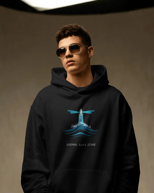 Signal Safe Zone- Men Hoodie