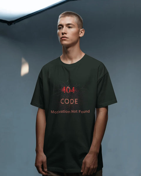 Error 404 Code- Men Oversize T-shirt