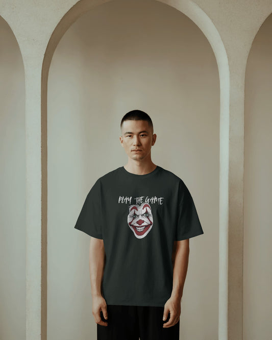 Clown- Play the Heart- Men Oversize T-shirt