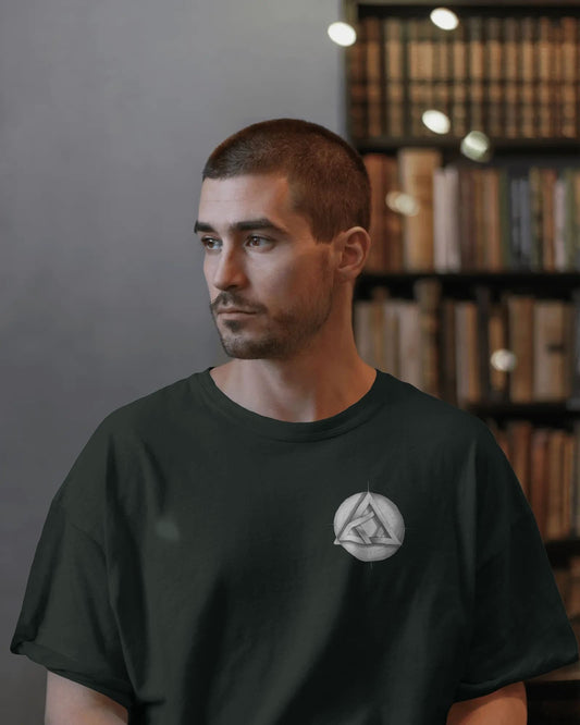 Circle Triangle Logo- Men Oversize T-shirt