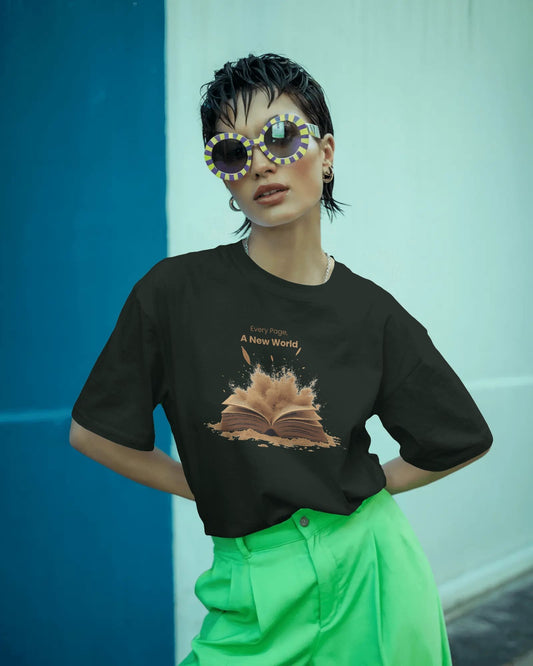 Sand Book- Women Oversize T-shirt