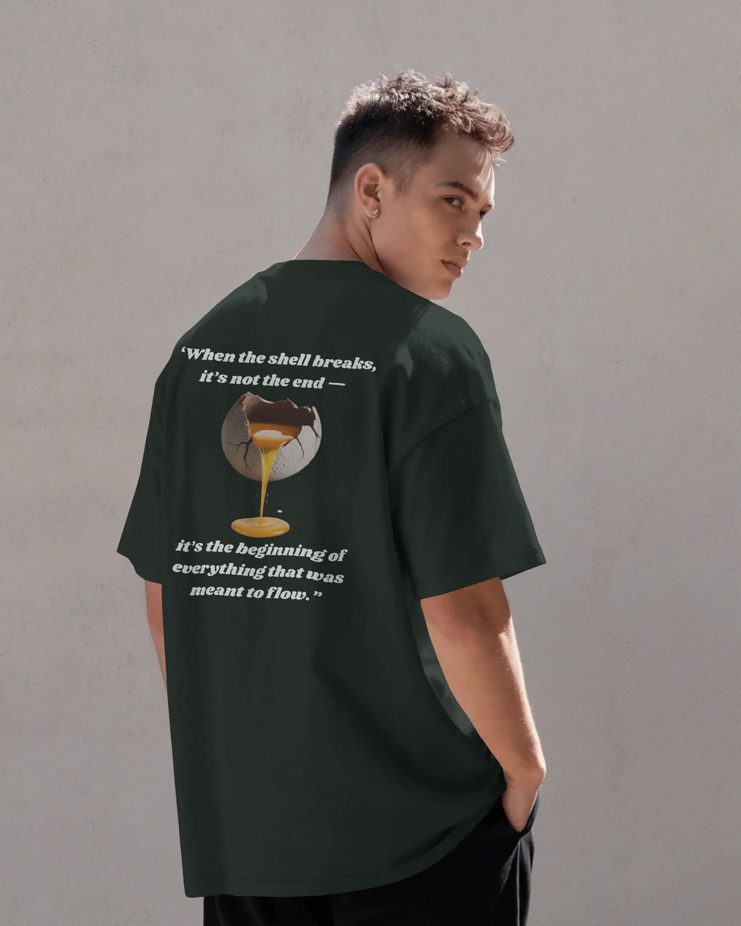 Moon Shell Breaks- Men Oversize T-shirt