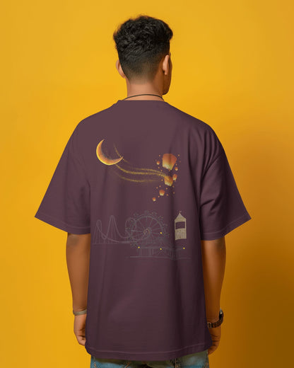 Lantern Dreams- Men Oversize T-shirt