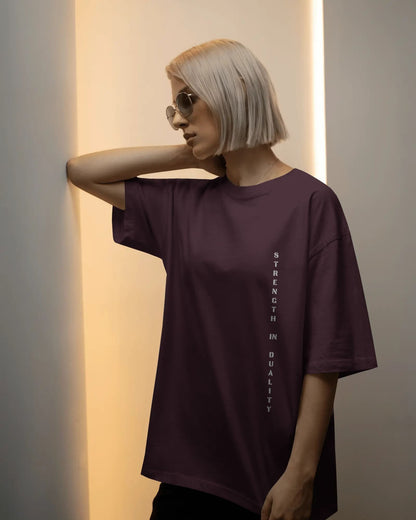 Strength in Duality-Women Oversize T-shirt