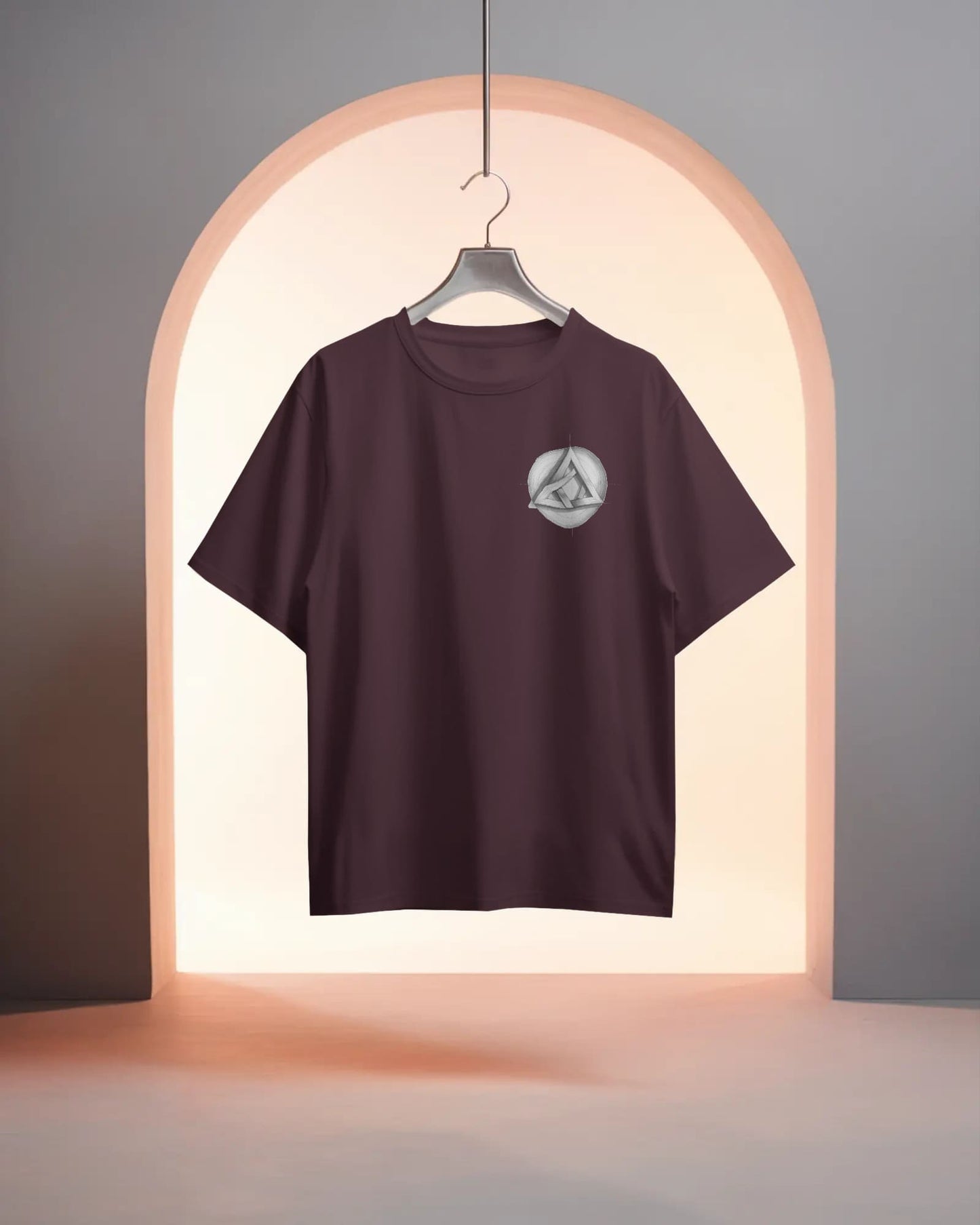 Circle Triangle Logo- Women Oversize T-shirt