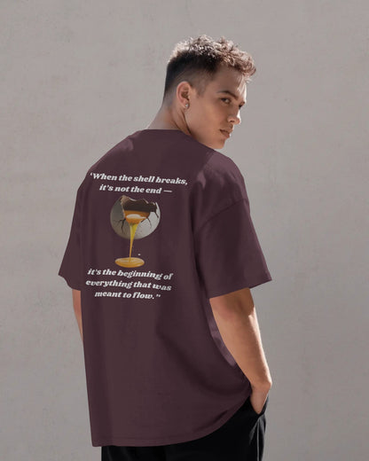 Moon Shell Breaks- Men Oversize T-shirt