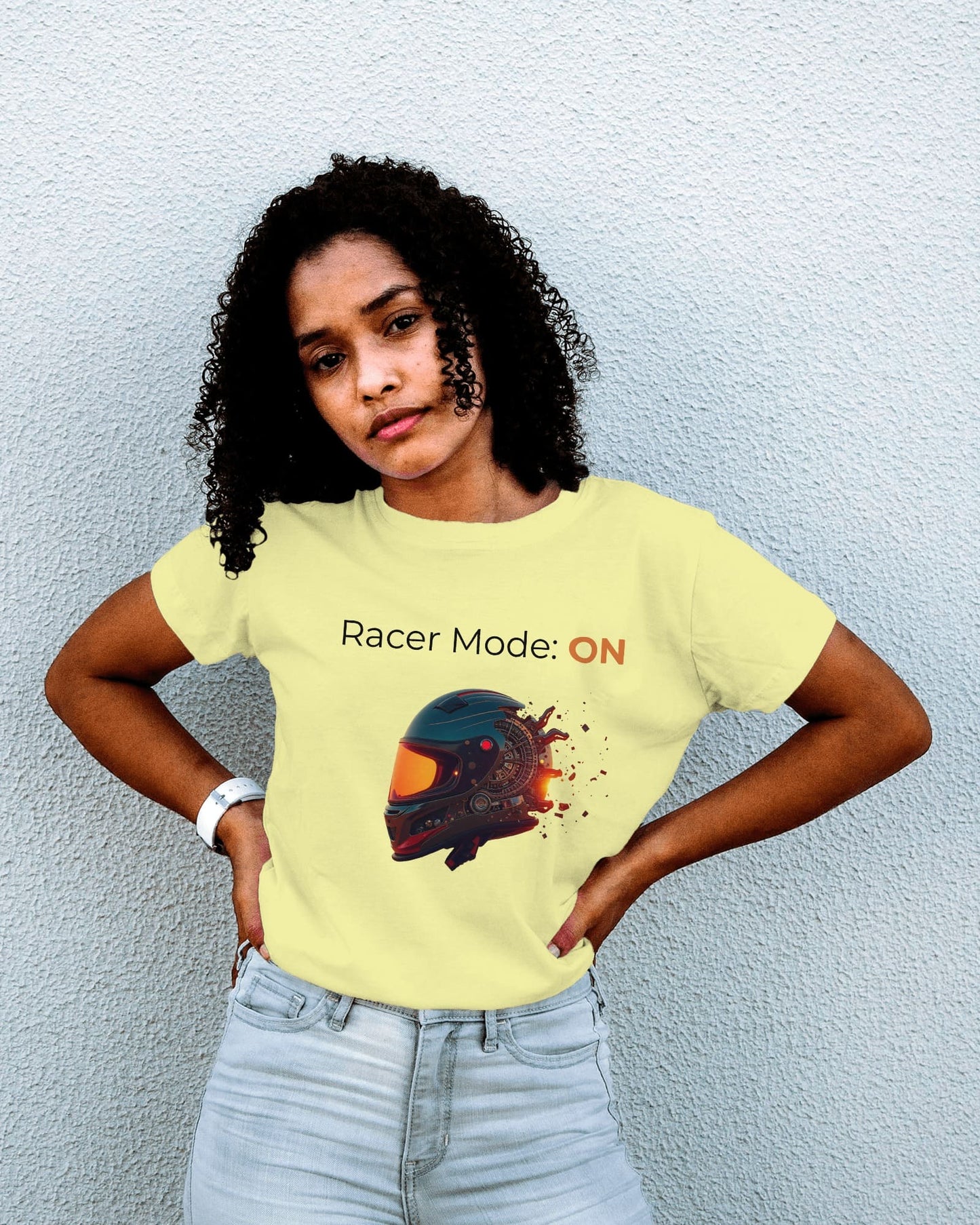 Race Mode: On - Women Half Sleeve Round Neck T-shirt