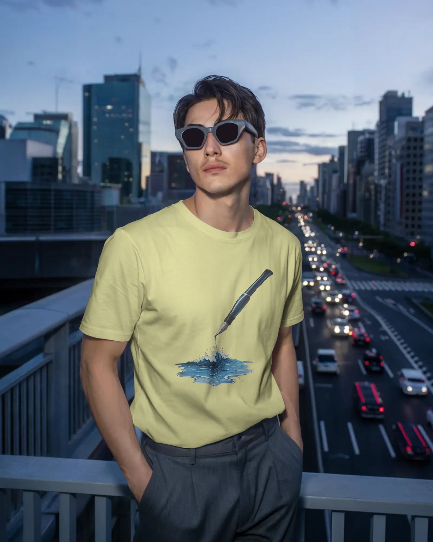 Ocean Drop-Men Half Sleeve Round Neck T-shirt