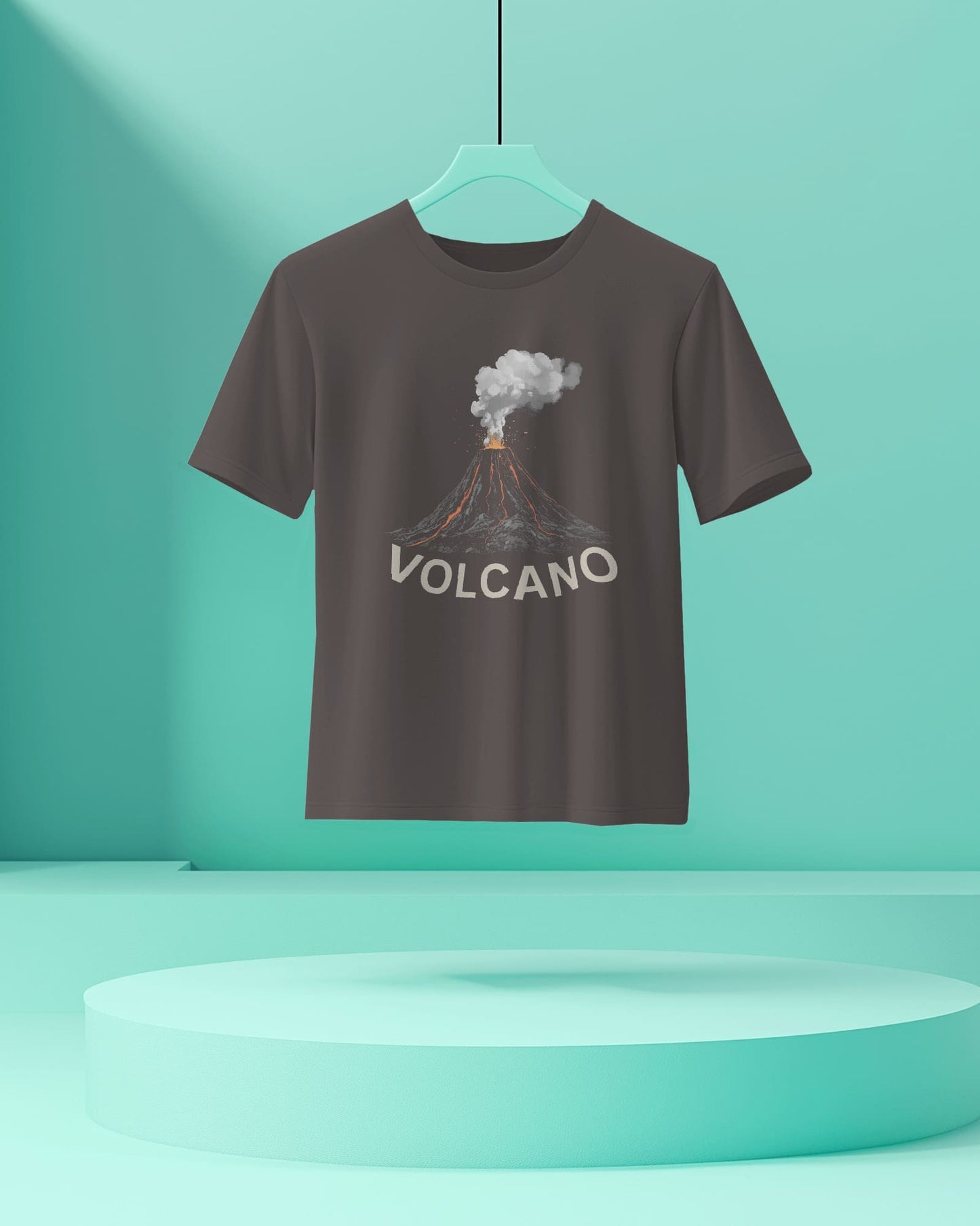 Volcano Eruption- Women Half Sleeve Round Neck T-shirt