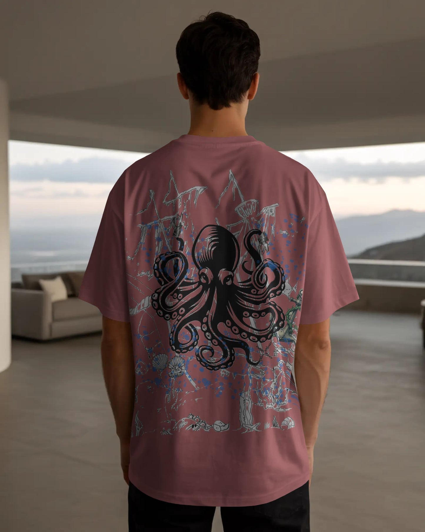 Octopus- Men Oversize T-Shirt