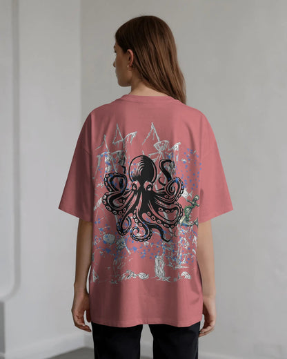 Octopus-Women Oversize T-Shirt