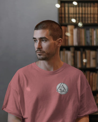 Circle Triangle Logo- Men Oversize T-shirt