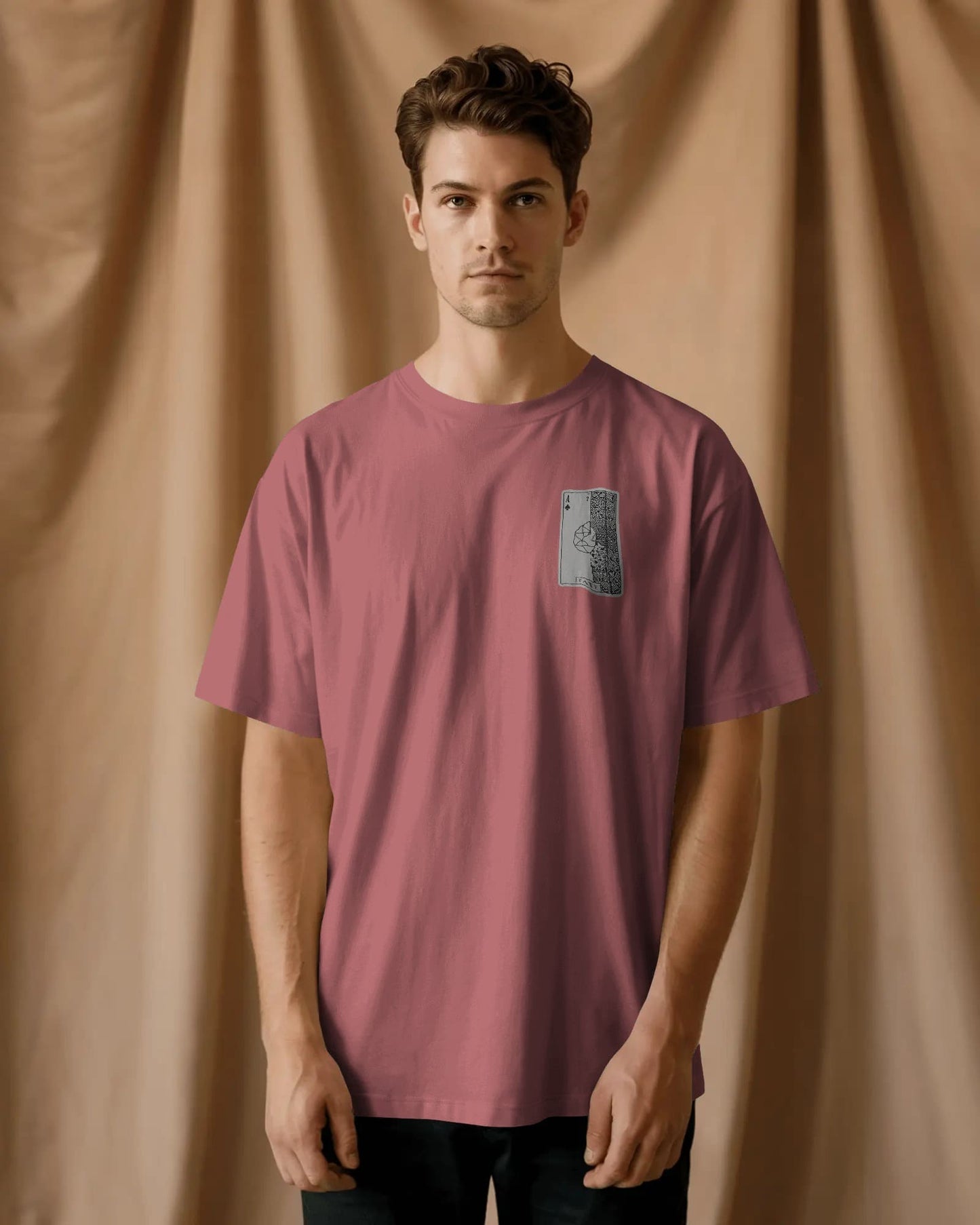 Club Ace Card- Men Oversize T-shirt