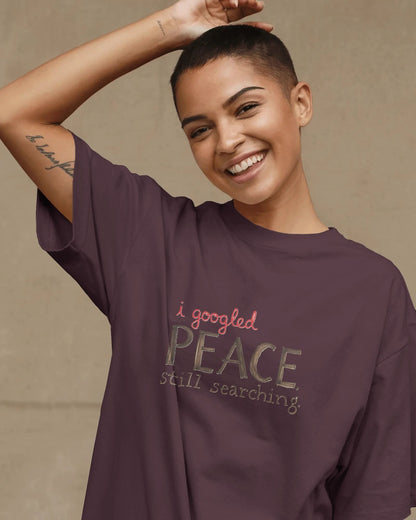 Google peace- Women Oversize T-Shirt