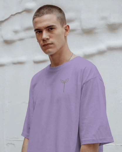 Leaf Logo- Men Oversize T-shirt