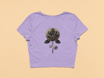 Mechanical Rose- Crop Top