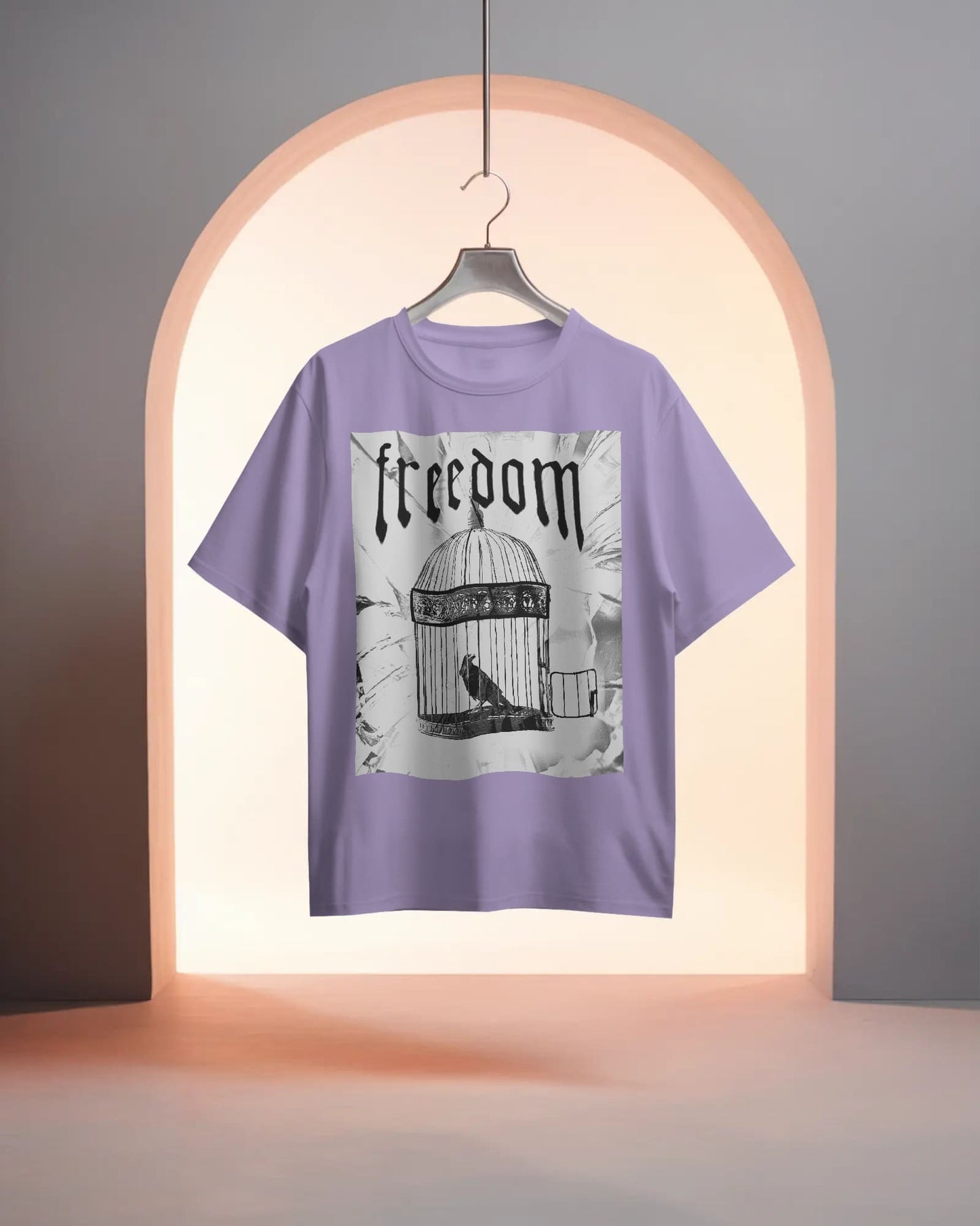 Freedom Cage- Men Oversize T-shirt