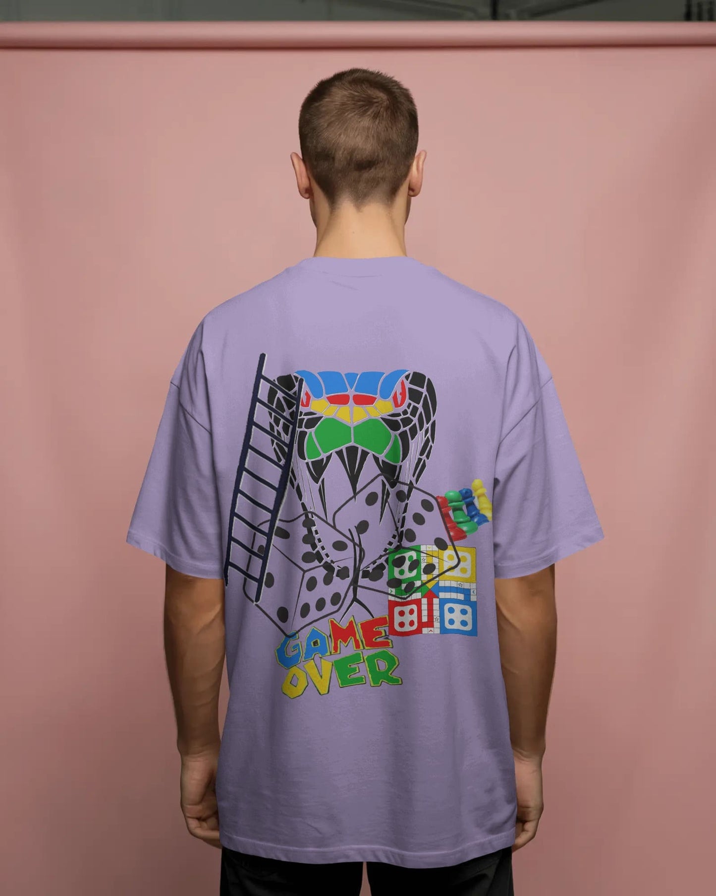Ludo Gameover- Men Oversize T-shirt