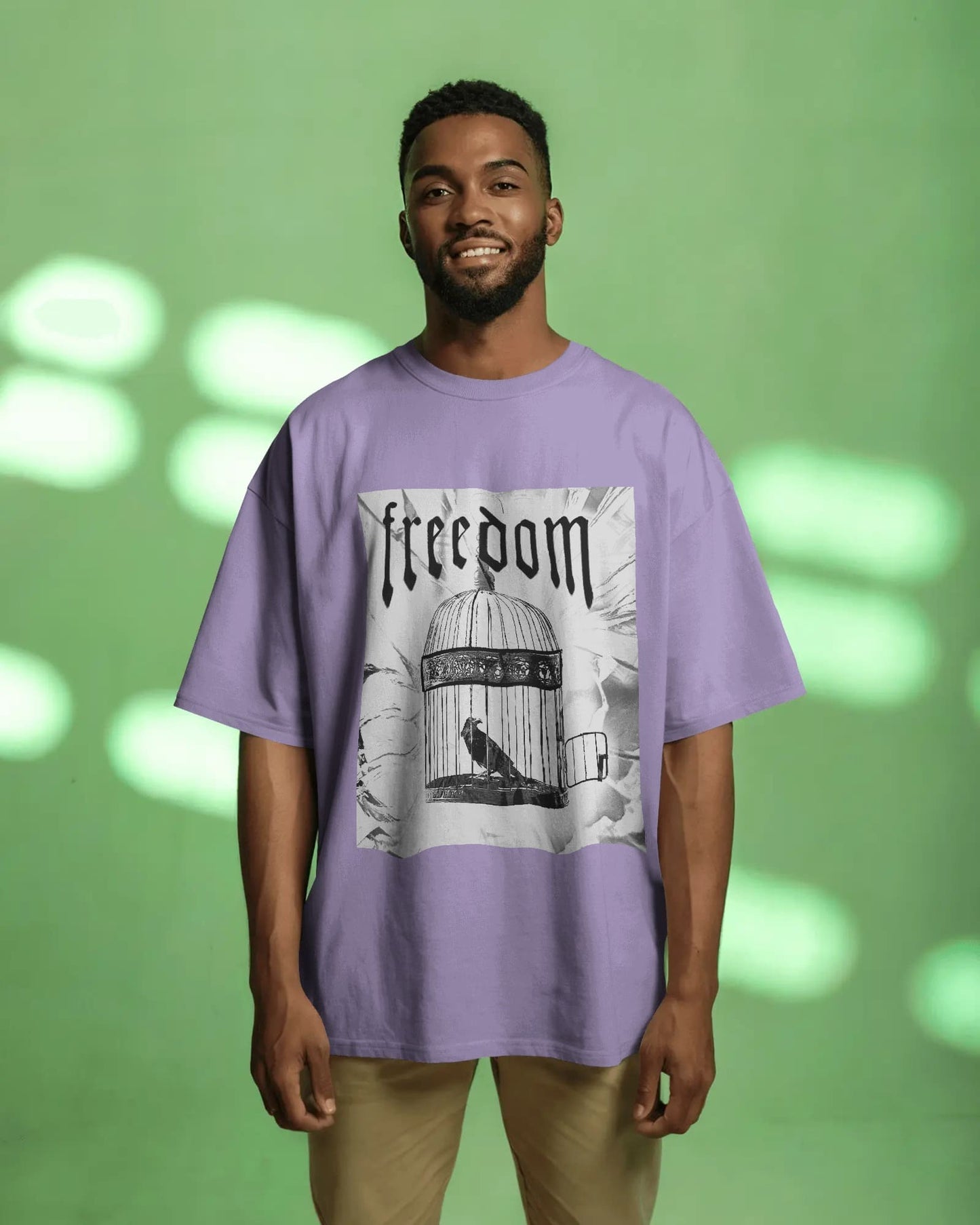 Freedom Cage- Men Oversize T-shirt