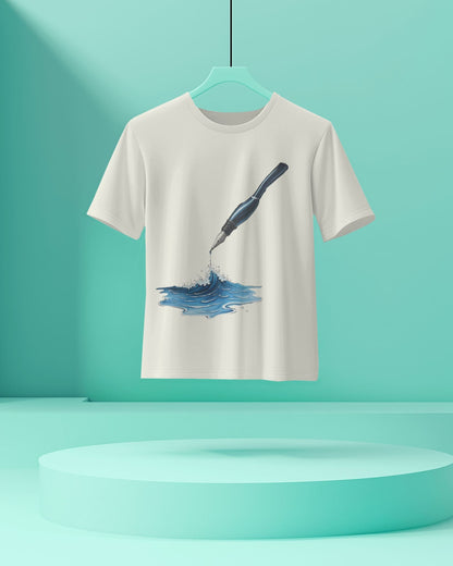 Ocean Drop-Men Half Sleeve Round Neck T-shirt