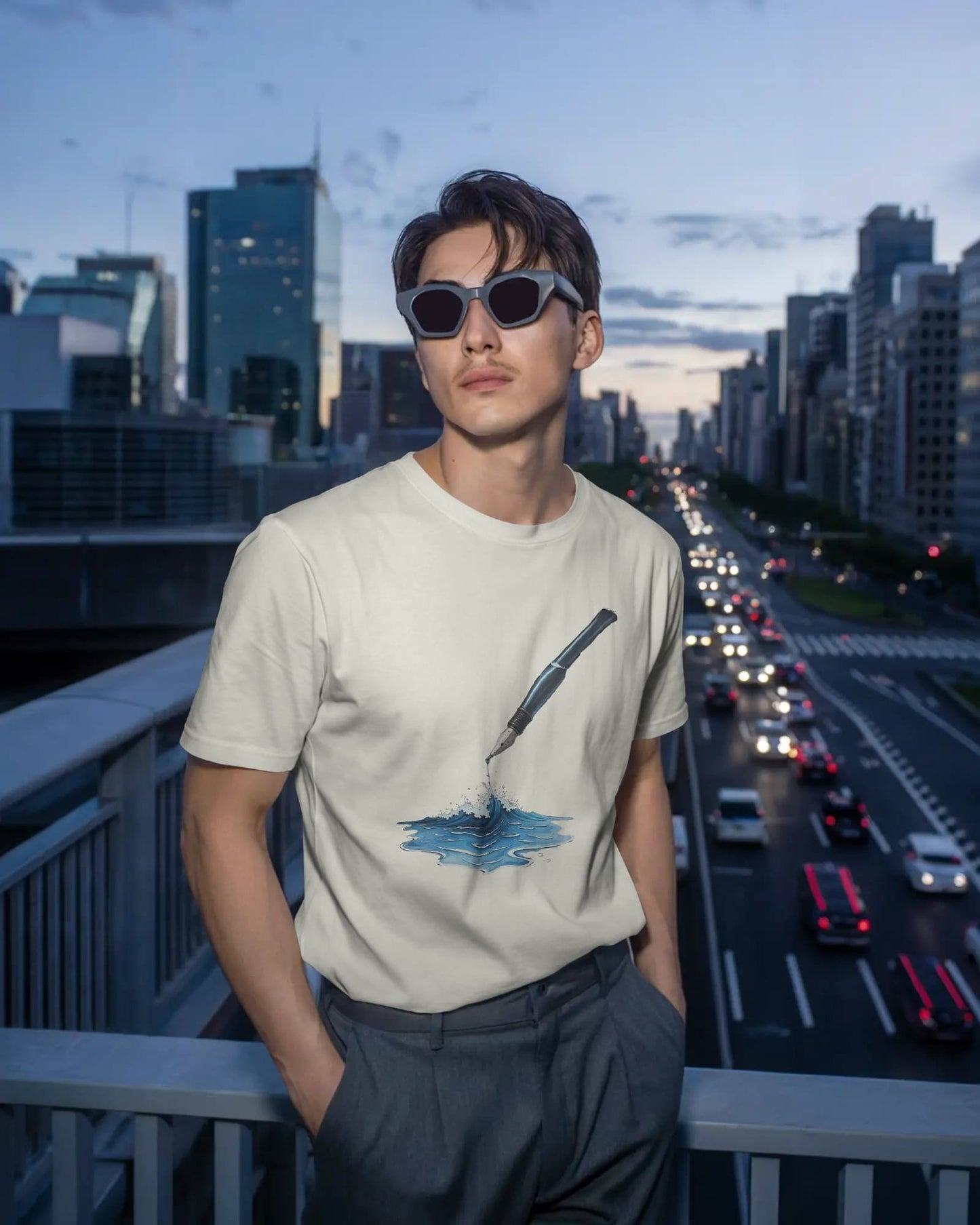 Ocean Drop-Men Half Sleeve Round Neck T-shirt