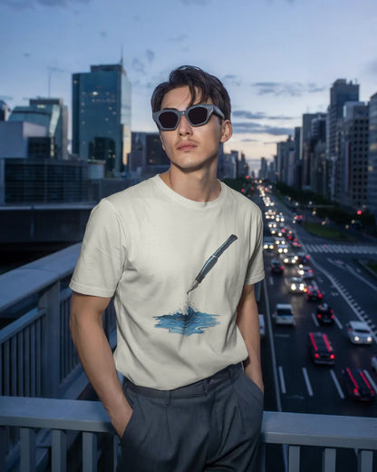 Ocean Drop-Men Half Sleeve Round Neck T-shirt