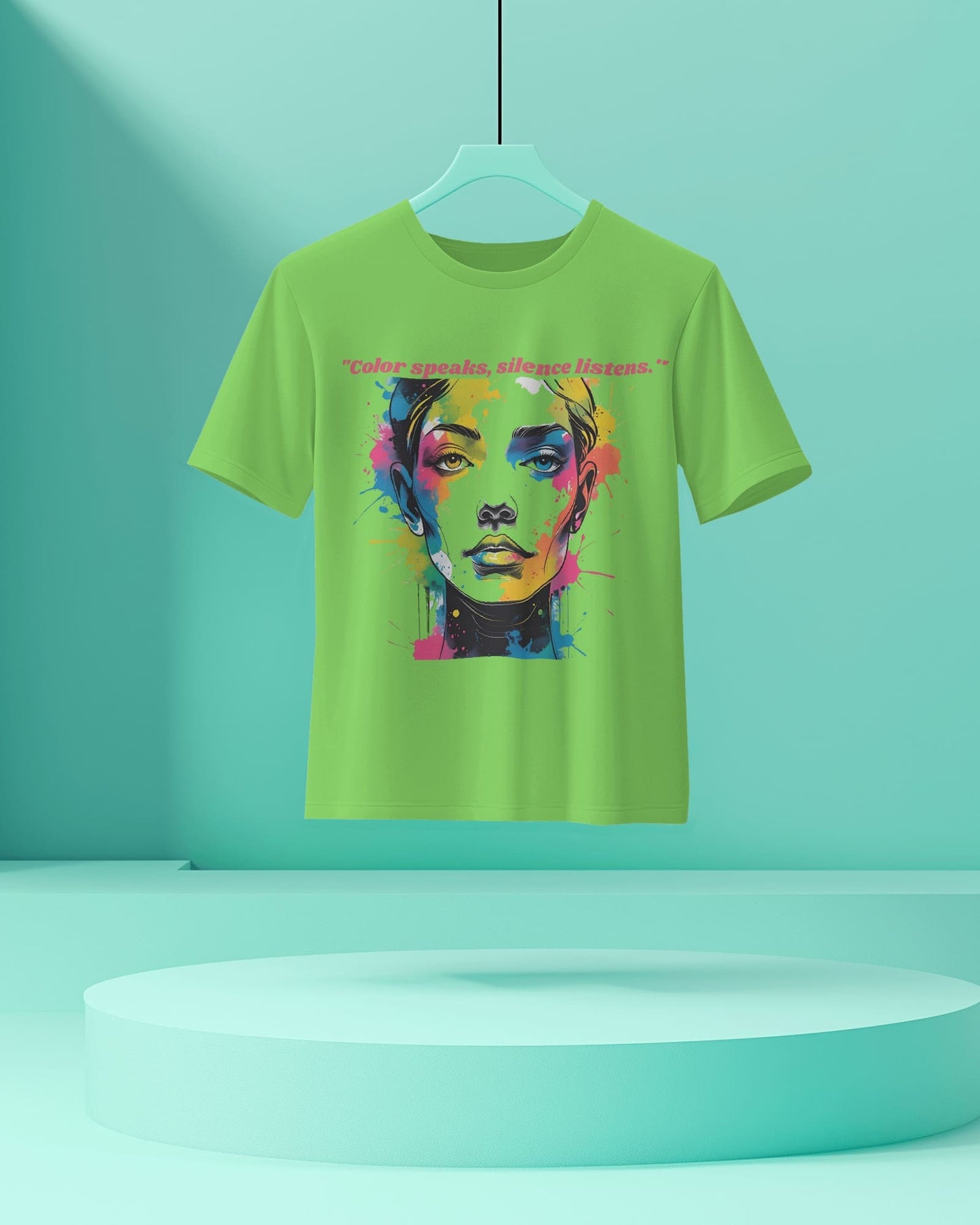 Color Speaks Women Art- Women Half Sleeve Round Neck T-shirt