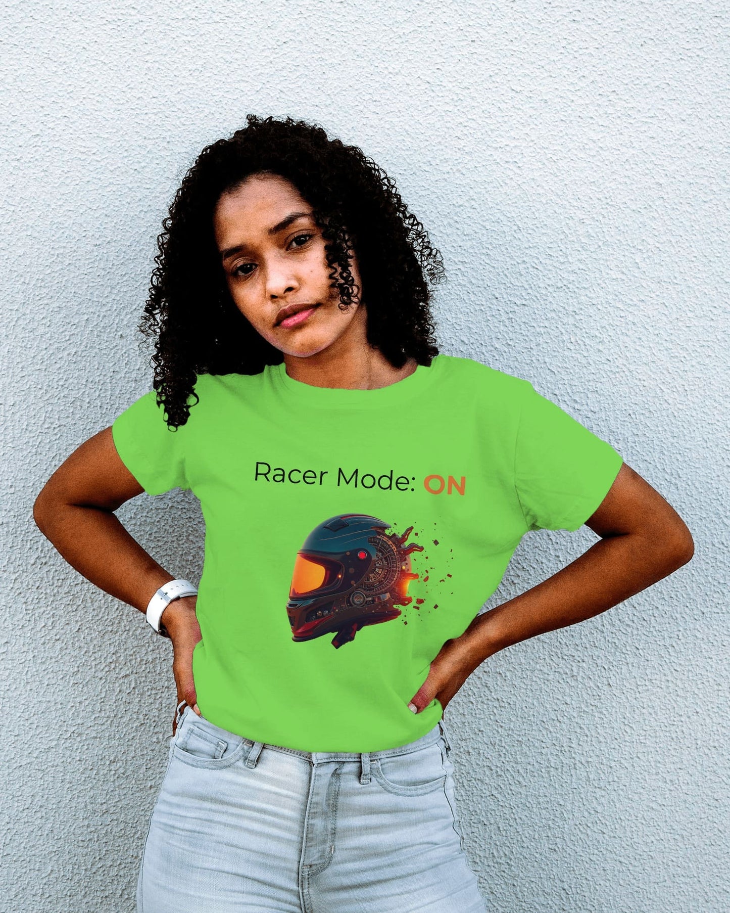 Race Mode: On - Women Half Sleeve Round Neck T-shirt