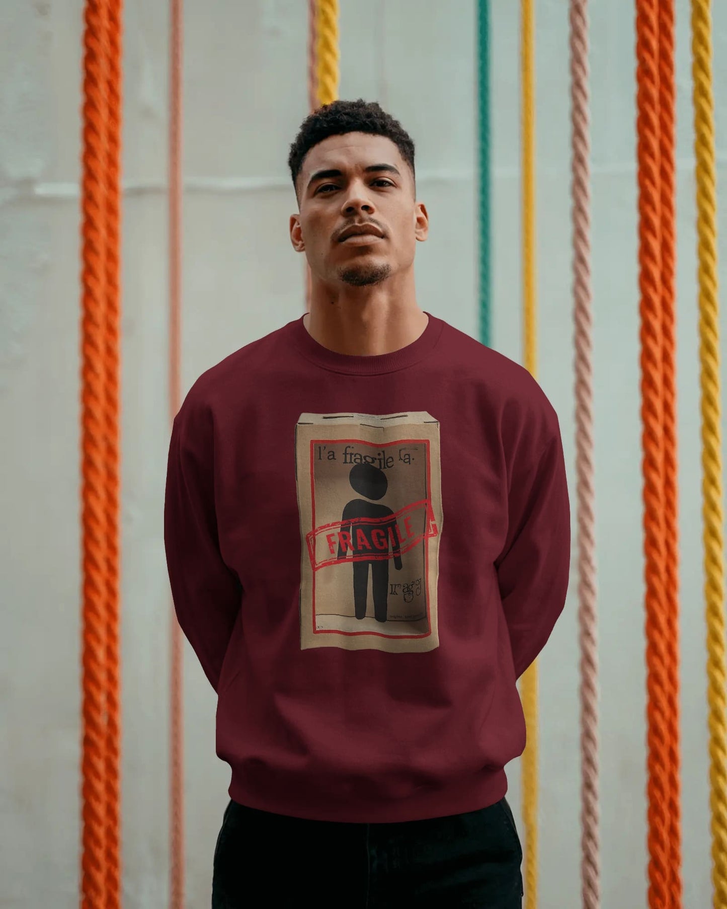 Fragile- Men Sweatshirt