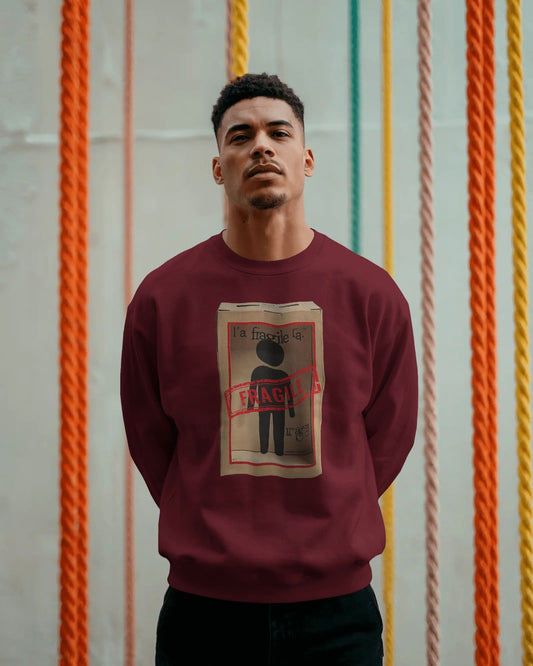 Fragile- Men Sweatshirt